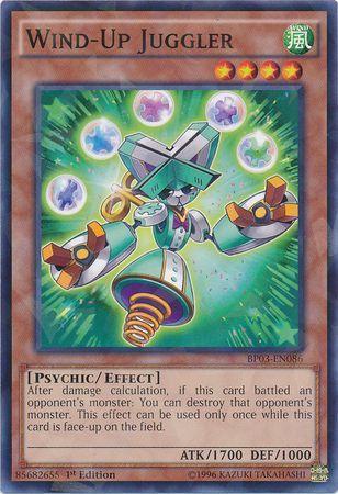 Wind-Up Juggler [Shatterfoil Rare 1st Edition] BP03-EN086