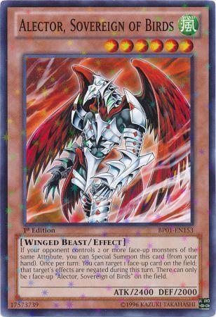 Alector, Sovereign of Birds [Starfoil Rare 1st Edition] BP01-EN153
