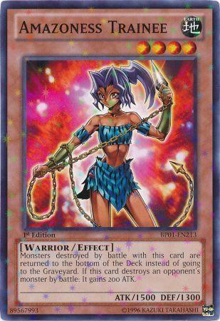 Amazoness Trainee [Starfoil Rare 1st Edition] BP01-EN213