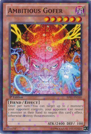 Ambitious Gofer [Starfoil Rare 1st Edition] BP01-EN160