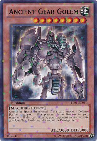 Ancient Gear Golem [Starfoil Rare 1st Edition] BP01-EN011