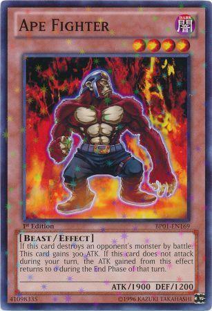 Ape Fighter [Starfoil Rare 1st Edition] BP01-EN169