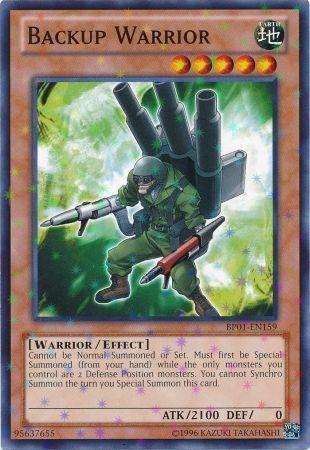 Backup Warrior [Starfoil Rare] BP01-EN159