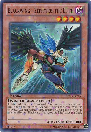 Blackwing - Zephyros the Elite [Starfoil Rare 1st Edition] BP01-EN215