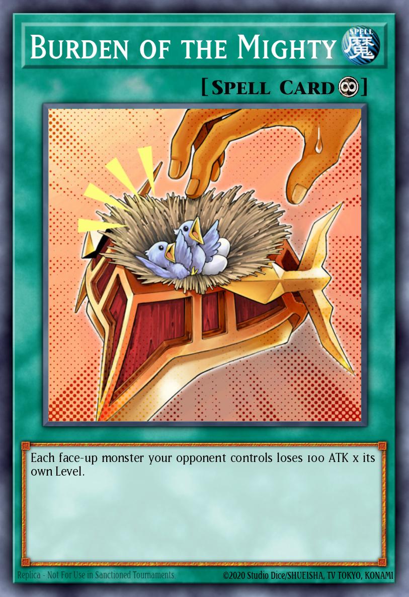 Burden of the Mighty [Starfoil Rare] BP01-EN045