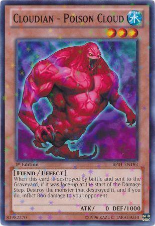 Cloudian - Poison Cloud [Starfoil Rare 1st Edition] BP01-EN193