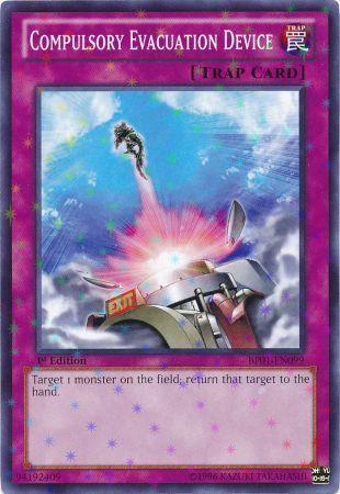 Compulsory Evacuation Device [Starfoil Rare 1st Edition] BP01-EN099