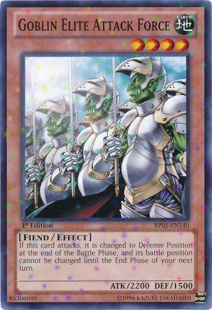 Goblin Elite Attack Force [Starfoil Rare 1st Edition] BP01-EN140