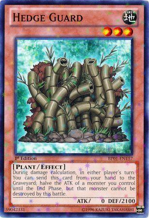 Hedge Guard [Starfoil Rare 1st Edition] BP01-EN157