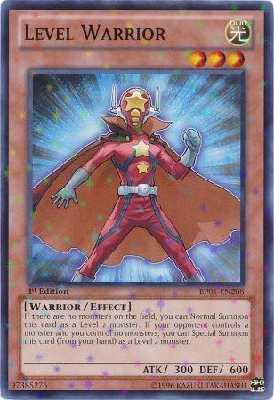 Level Warrior [Starfoil Rare 1st Edition] BP01-EN208