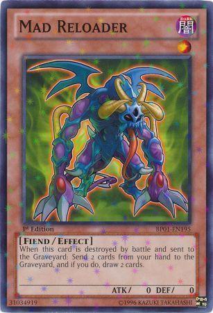Mad Reloader [Starfoil Rare 1st Edition] BP01-EN195