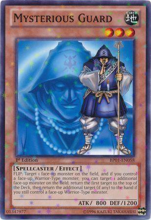Mysterious Guard [Starfoil Rare 1st Edition] BP01-EN058