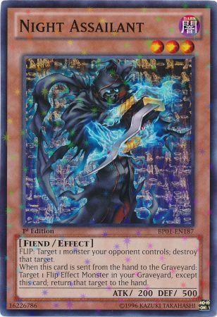 Night Assailant [Starfoil Rare 1st Edition] BP01-EN187