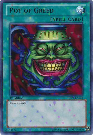 Pot of Greed [Starfoil Rare 1st Edition] BP01-EN034