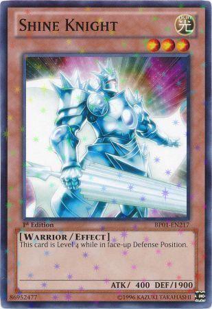 Shine Knight [Starfoil Rare 1st Edition] BP01-EN217