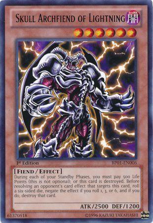 Skull Archfiend of Lightning [1st Edition] BP01-EN006