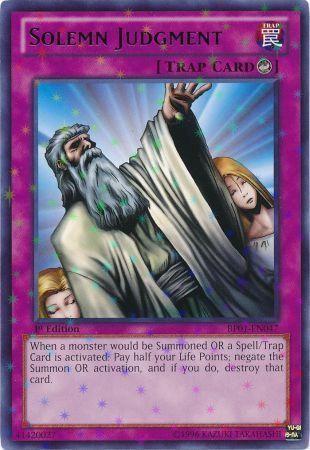 Solemn Judgment [Starfoil Rare 1st Edition] BP01-EN047
