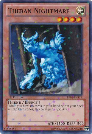 Theban Nightmare [Starfoil Rare 1st Edition] BP01-EN134