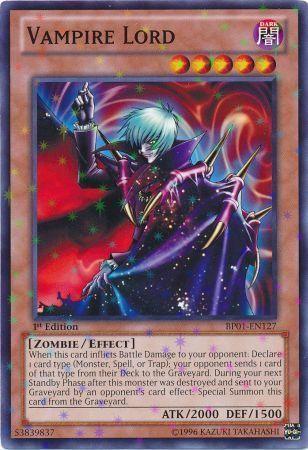 Vampire Lord [Starfoil Rare 1st Edition] BP01-EN127