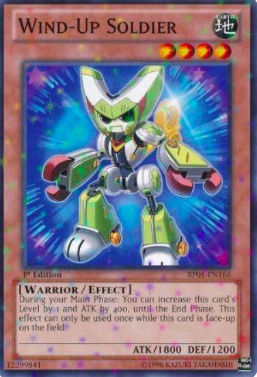 Wind-Up Soldier [Starfoil Rare 1st Edition] BP01-EN166