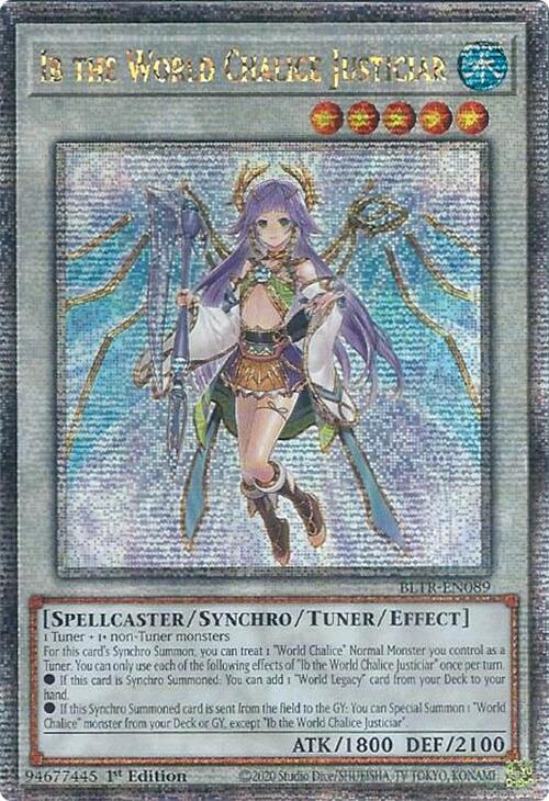 Ib the World Chalice Justiciar [Quarter Century Secret Rare] BLTR-EN089