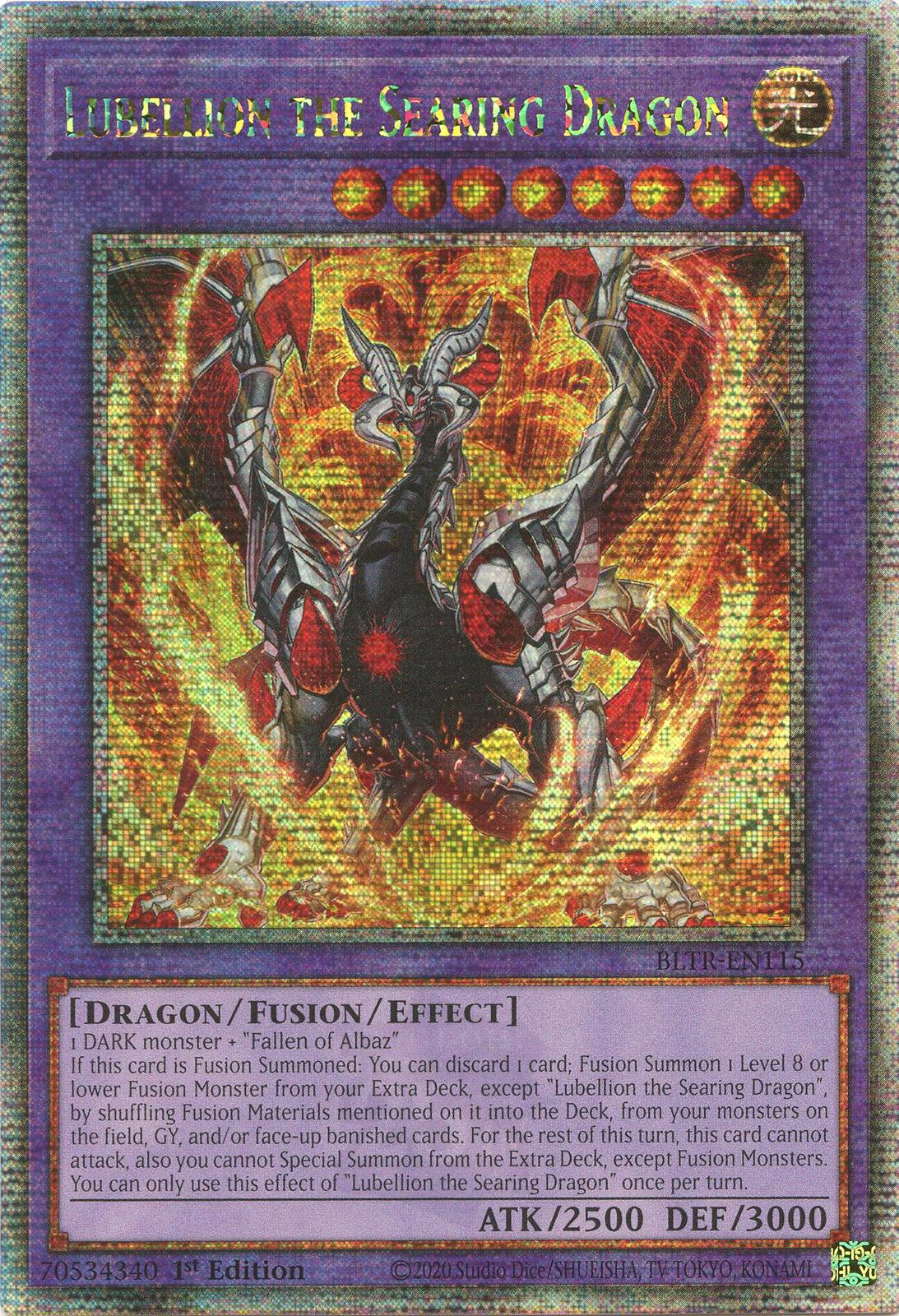 Lubellion the Searing Dragon [Quarter Century Secret Rare] BLTR-EN115