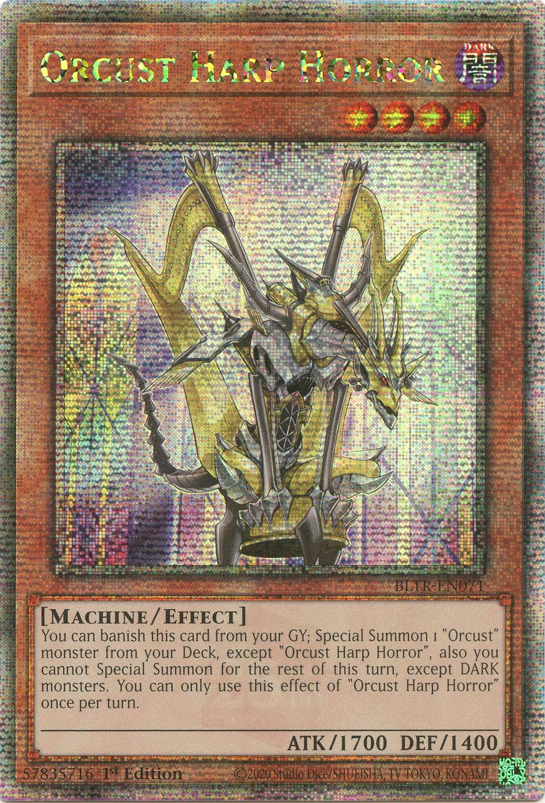 Orcust Harp Horror [Quarter Century Secret Rare] BLTR-EN071