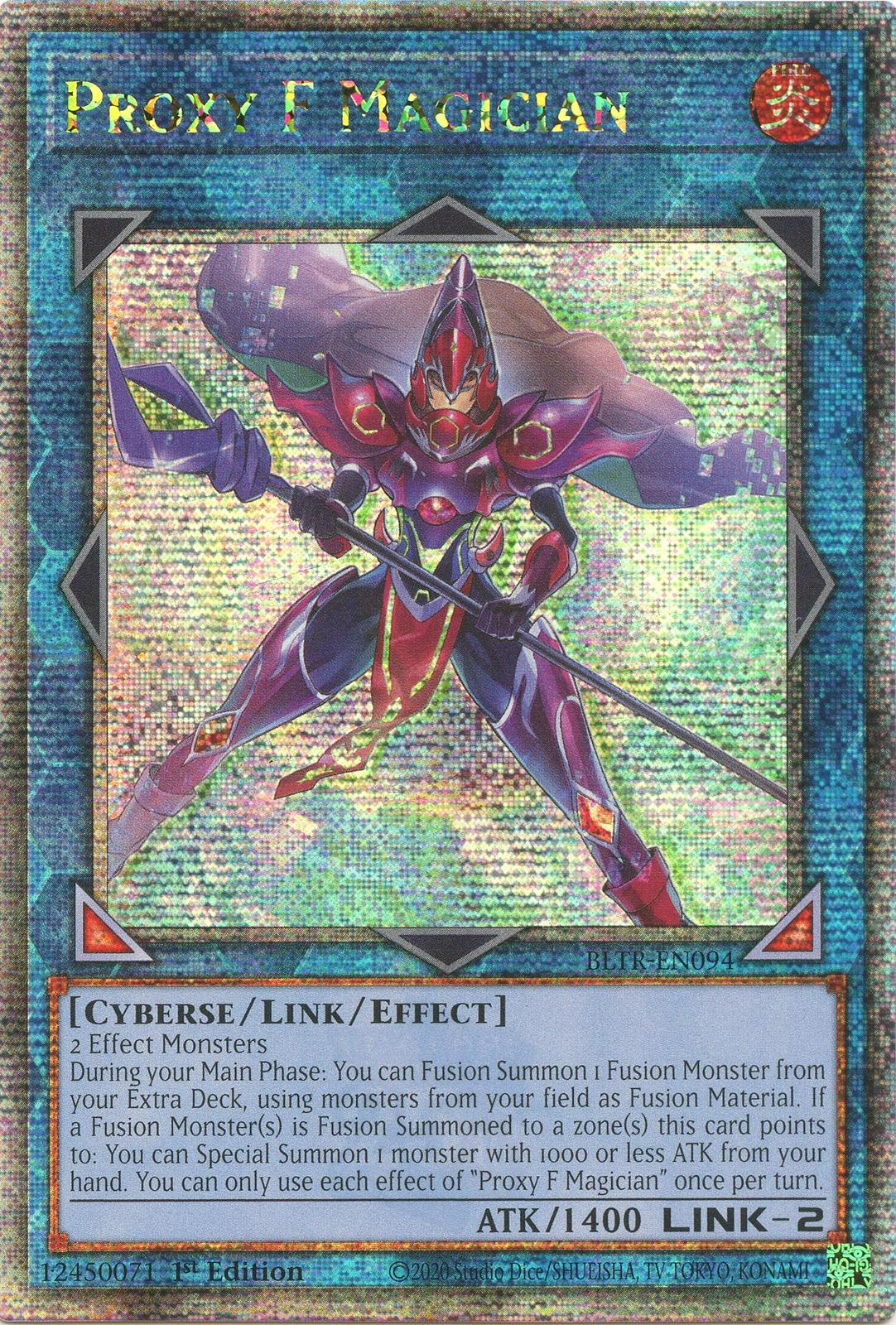 Proxy F Magician [Quarter Century Secret Rare] BLTR-EN094