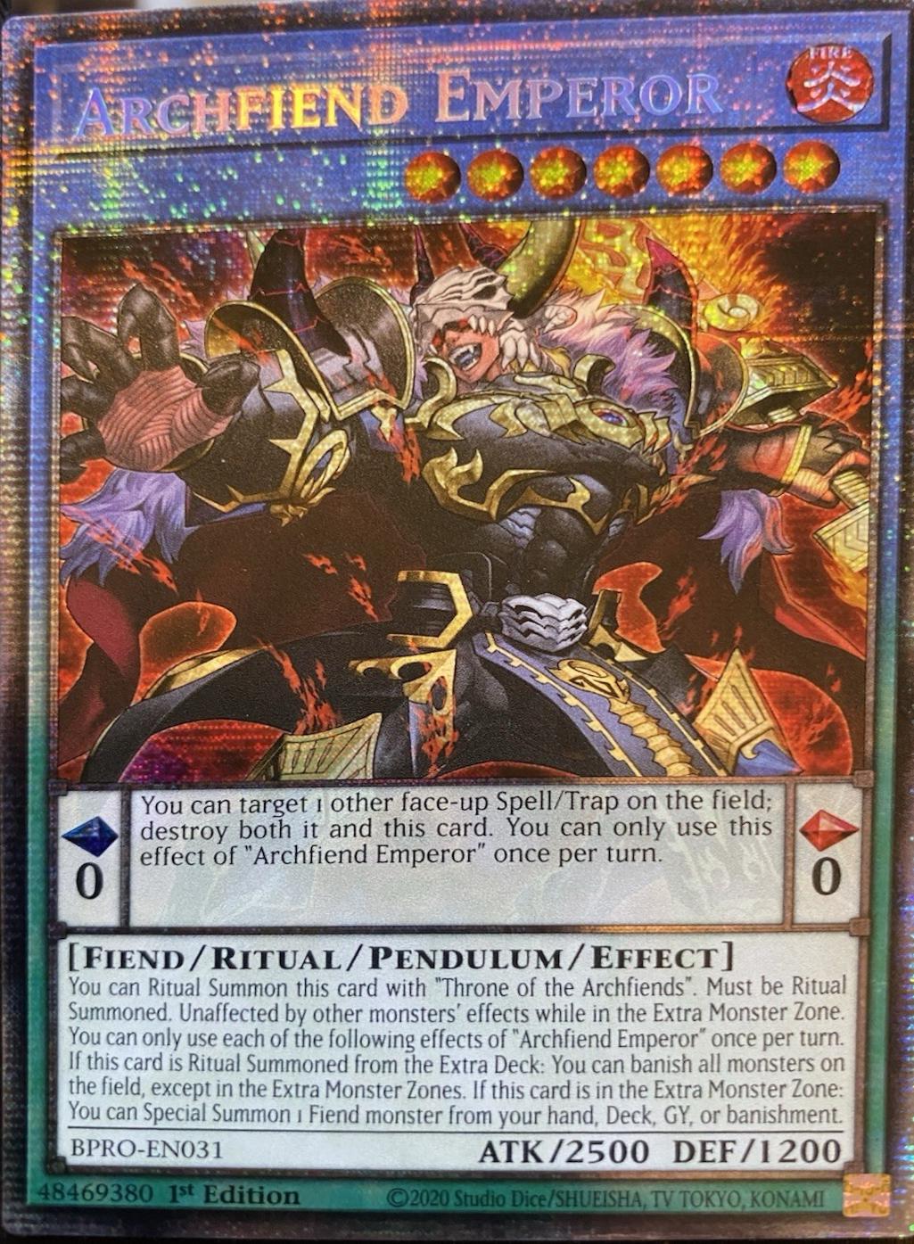 Archfiend Emperor [Starlight Rare] BPRO-EN031