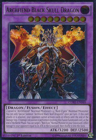Archfiend Black Skull Dragon [Ultimate Rare 1st Edition] CORE-EN048