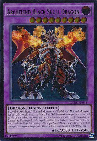 Archfiend Black Skull Dragon [Ultimate Rare] CORE-EN048