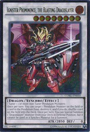 Ignister Prominence, the Blasting Dracoslayer [Ultimate Rare] CORE-EN050
