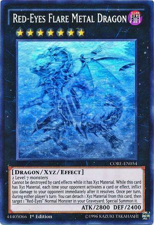 Red-Eyes Flare Metal Dragon [Ghost Rare 1st Edition] CORE-EN054