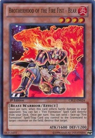 Brotherhood of the Fire Fist - Bear [1st Edition] CBLZ-EN024