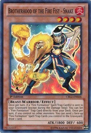 Brotherhood of the Fire Fist - Snake [1st Edition] CBLZ-EN026