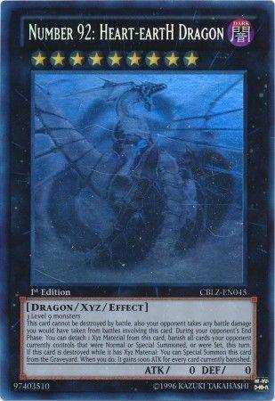 Number 92: Heart-Earth Dragon [Ghost Rare 1st Edition] CBLZ-EN045