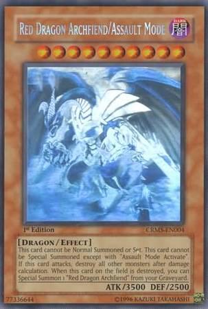 Red Dragon Archfiend/Assault Mode [Ghost Rare 1st Edition] CRMS-EN004