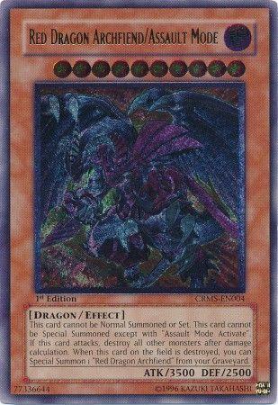 Red Dragon Archfiend/Assault Mode [Ultimate Rare 1st Edition] CRMS-EN004