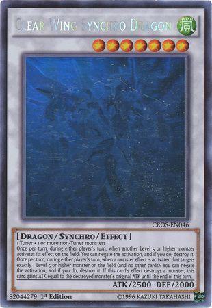 Clear Wing Synchro Dragon [Ghost Rare 1st Edition] CROS-EN046