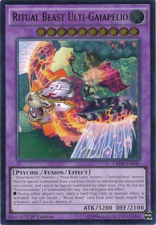 Ritual Beast Ulti-Gaiapelio [Ultimate Rare 1st Edition] CROS-EN045