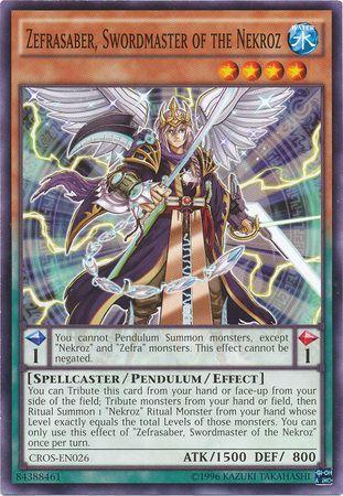 Zefrasaber, Swordmaster of the Nekroz CROS-EN026