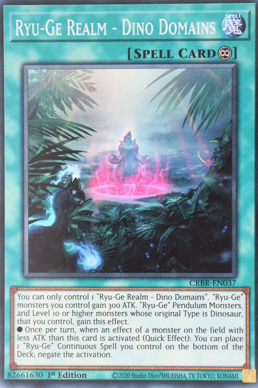 Ryu-Ge Realm - Dino Domains [Super Rare] CRBR-EN037
