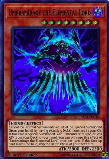 Umbramirage the Elemental Lord [1ST Edition] CYHO-EN019