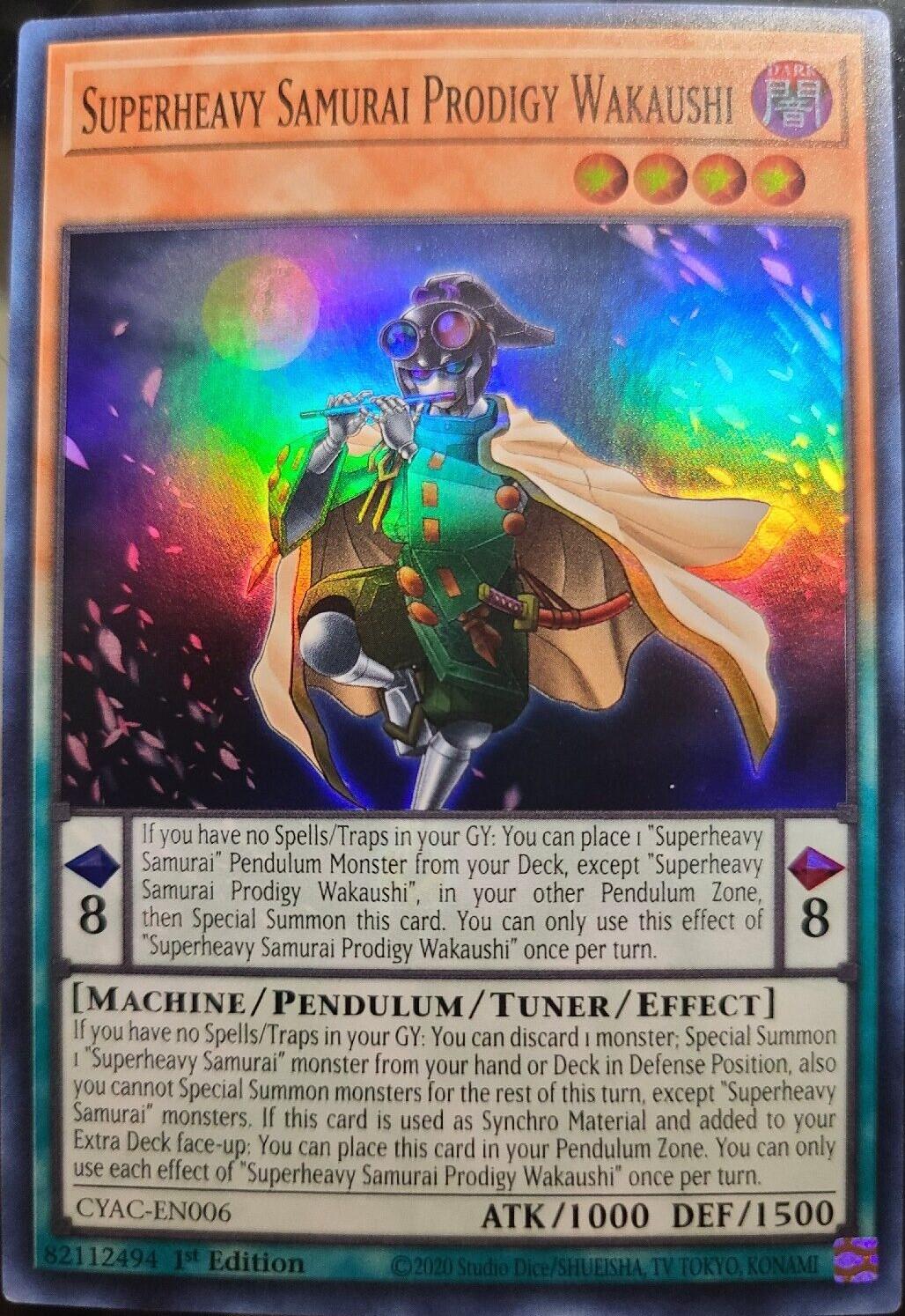 Superheavy Samurai Prodigy Wakaushi CYAC-EN006