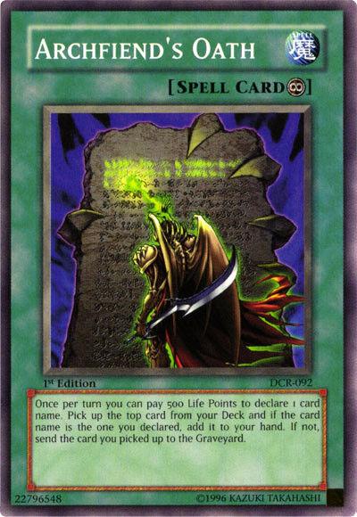Archfiend's Oath [1st Edition] DCR-092