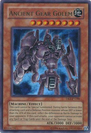 Ancient Gear Golem DR3-EN186