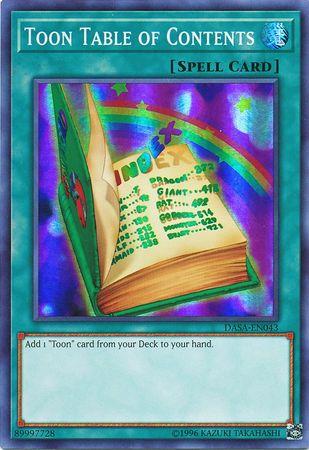 Toon Table of Contents [1st Edition] DASA-EN043