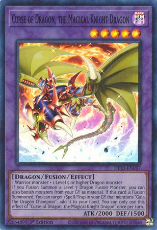 Curse of Dragon, the Magical Knight Dragon [1st Edition] DIFO-EN097