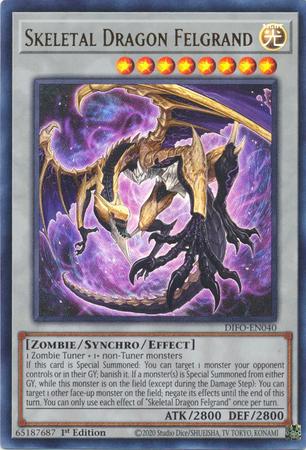 Skeletal Dragon Felgrand [1st Edition] DIFO-EN040