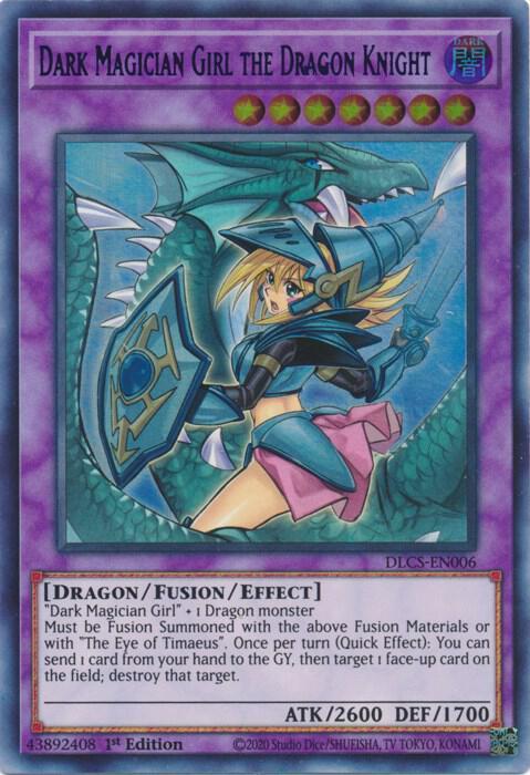 Dark Magician Girl The Dragon Knight [Alternate Art Blue 1st Edition] DLCS-EN006